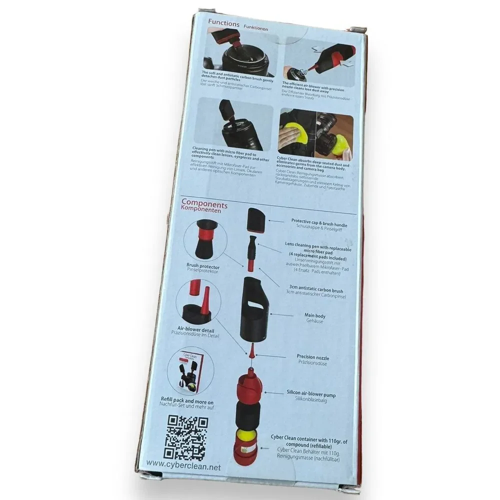 Camera Cleaning Kit Cyber Clean Care Set Microfiber Carbon Brush Air Dust Blower